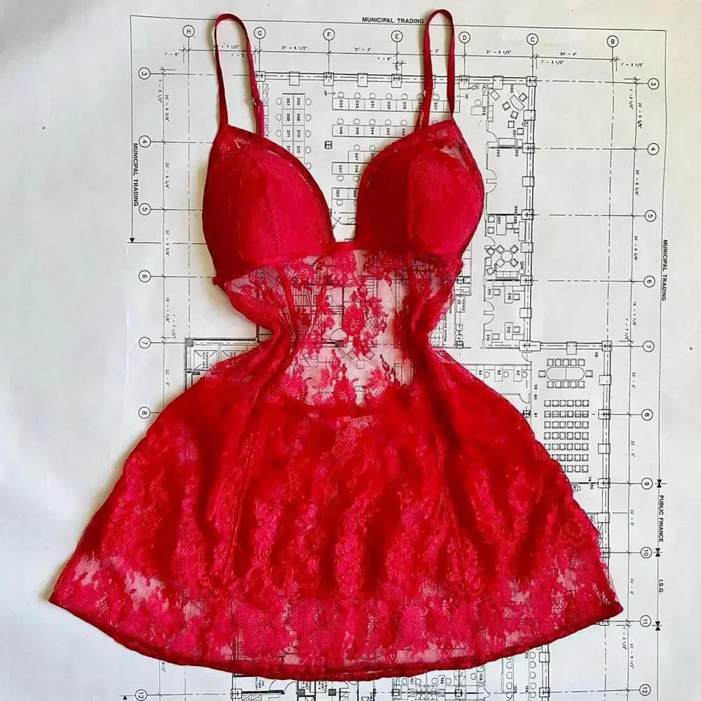 Y2K Victoria's Secret Red Babydoll - Picture 2 of 4